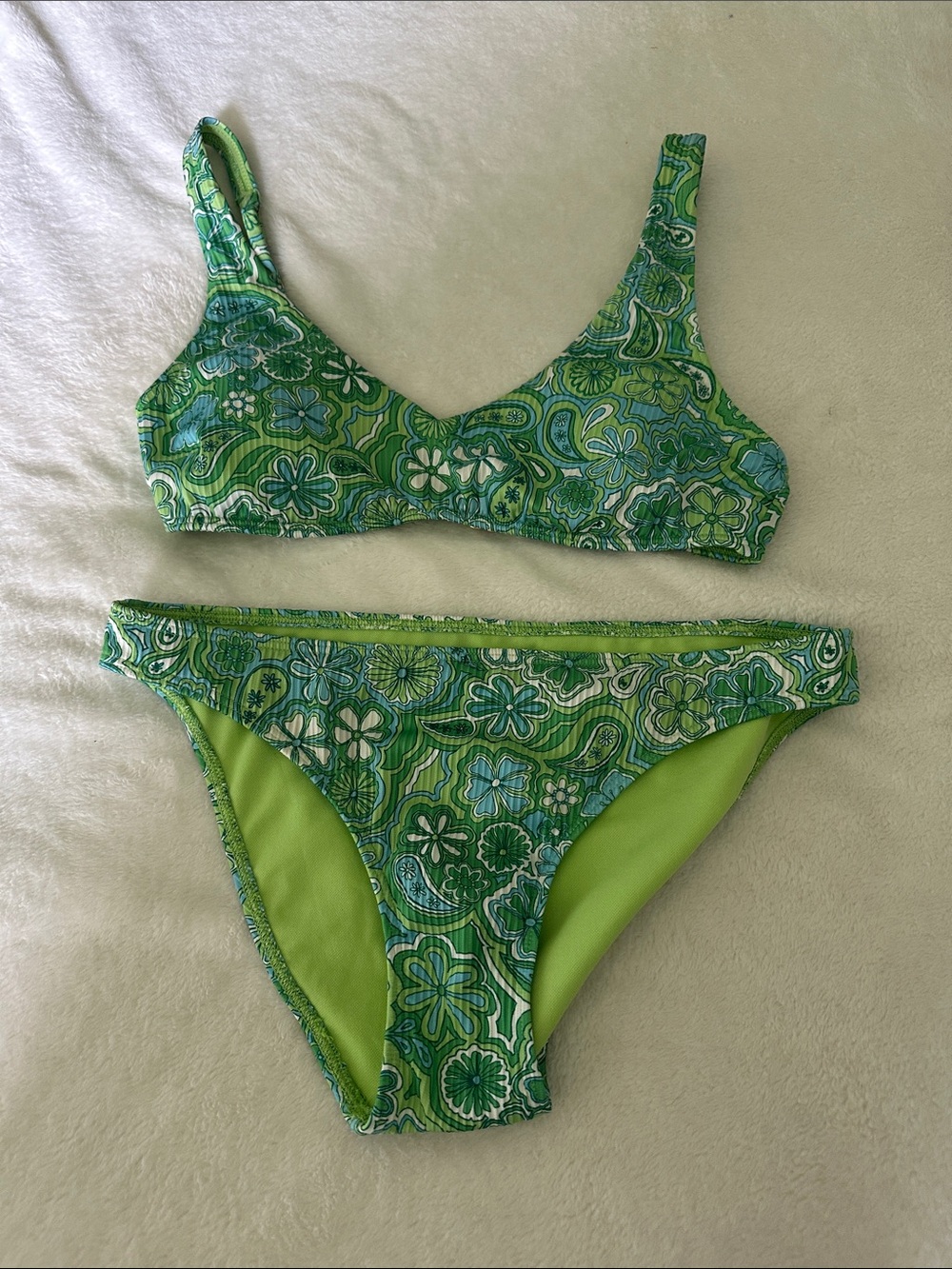 Hollister Swim Floral Two-Piece Bikini Set
